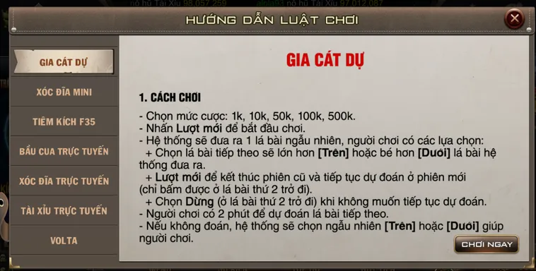 Minigame Mini Gia Cát Dự Tại B52 Club Trải Nghiệm Dự Đoán Khoa Học Hàng Đầu