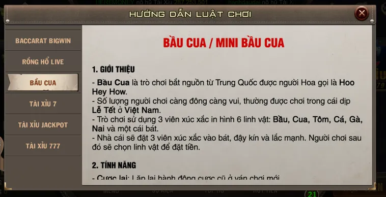 Minigame Mini Bầu Cua Tại B52 Club Trò Chơi Dân Gian Đầy Hấp Dẫn Và Tiềm Năng