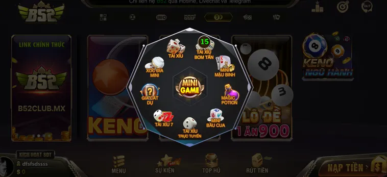 Danh Mục Các Trò Chơi Minigame B52 Club Thiên Đường Giải Trí Trực Tuyến Với Tốc Độ Xử Lý Vượt Trội