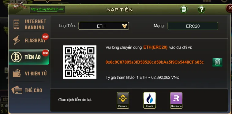 Nạp Tiền B52 Club Hướng Dẫn Giao Dịch Nạp Vốn Nhanh Chóng Uy Tín Nhất