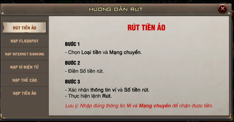 Rút Tiền B52 Club Hướng Dẫn Giao Dịch Nhanh Chóng An Toàn Cho Hội Viên