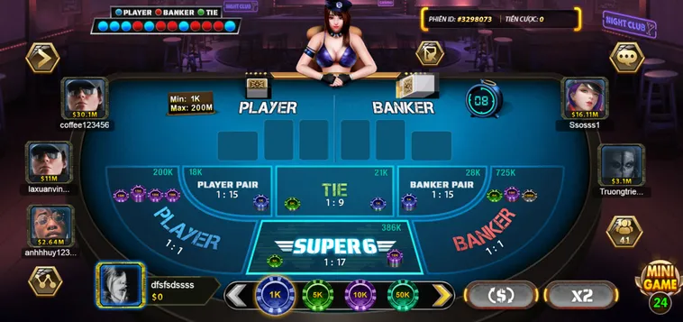Super Baccarat 6 Tại B52 Club Trải Nghiệm Đỉnh Cao Cùng Tỷ Lệ Thắng Cược Hấp Dẫn