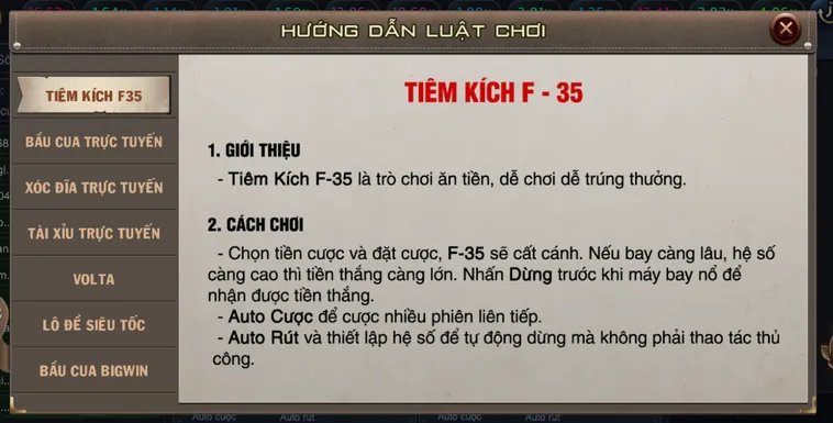 Khám Phá Bí Quyết Chinh Phục Minigame Tiêm Kích F35 Tại B52 Club Cho Người Chơi