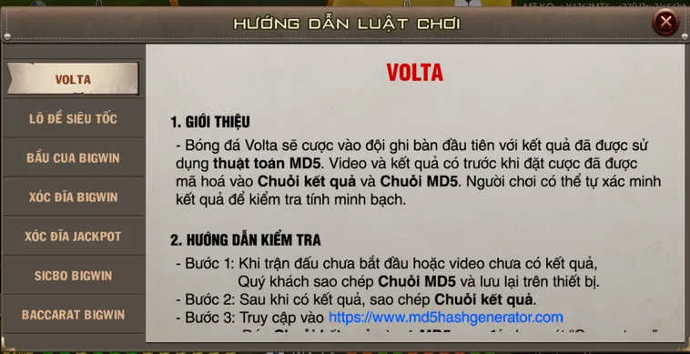 Bóng Đá Volta MD5 Tại B52 Club Sân Chơi Thể Thao Ảo Với Độ Bảo Mật Cao